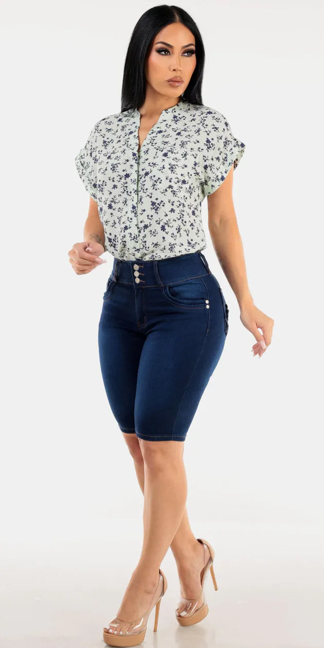 Floral Butt Lift Denim Look sold by Moda