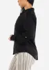 Black Linen Long Sleeve Button Up Shirt sold by Moda
