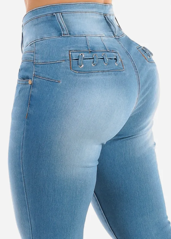 Super High Waisted Butt Lift Skinny Jeans sold by Moda