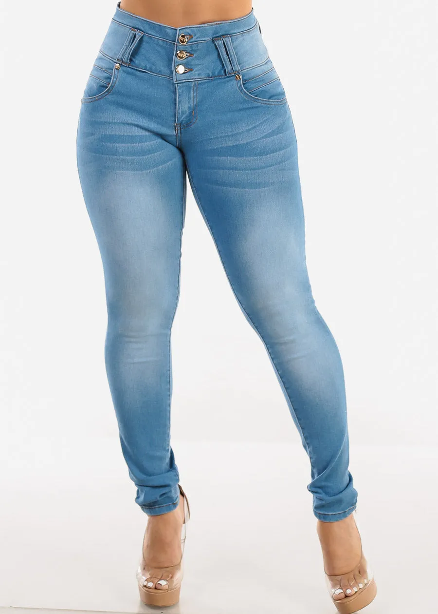 Super High Waisted Butt Lift Skinny Jeans sold by Moda product image thumbnail 5