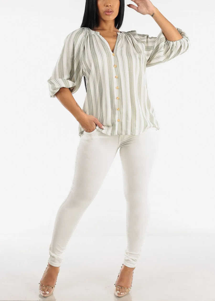 Levantacola High Waisted Butt Lifting White Skinny Jeans sold by Moda product image thumbnail 2