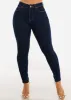 Butt Lift High Waist Skinny Jeans Dark Wash sold by Moda