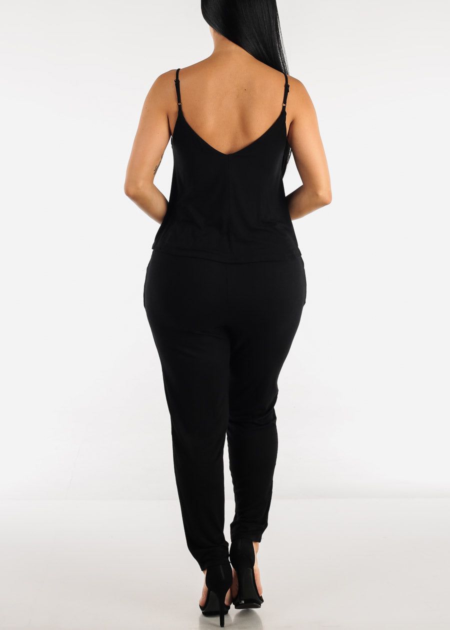 Sleeveless Black Skinny Jumpsuit w Pockets sold by Moda product image thumbnail 3