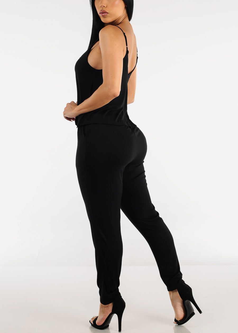 Sleeveless Black Skinny Jumpsuit w Pockets sold by Moda product image thumbnail 4