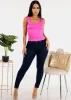 Butt Lift High Waist Skinny Jeans Dark Wash sold by Moda