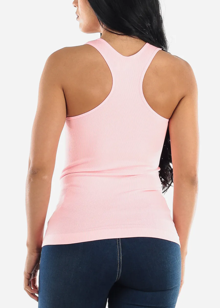 One Size Racerback Seamless Top (Pink) sold by Moda product image thumbnail 2