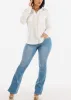 Button Down Long Sleeve White Shirt w Pockets sold by Moda