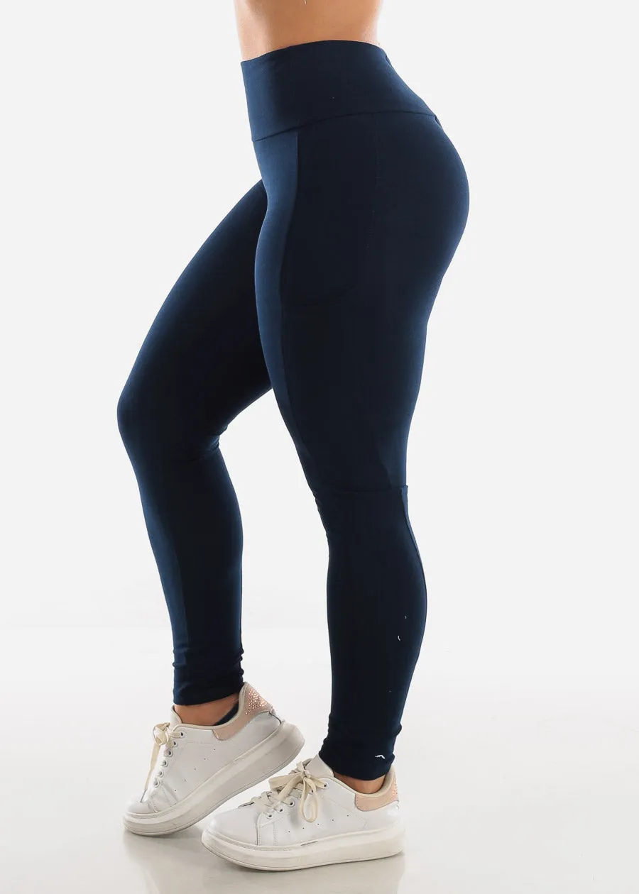 Activewear High Waisted Navy Leggings sold by Moda product image thumbnail 2