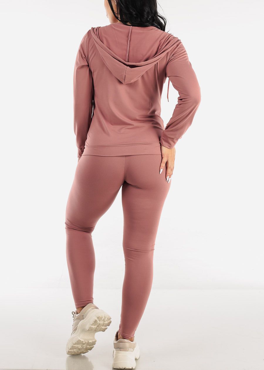Mauve Activewear Jacket, Sports Bra & Leggings (3 PCE SET) sold by Moda product image thumbnail 5