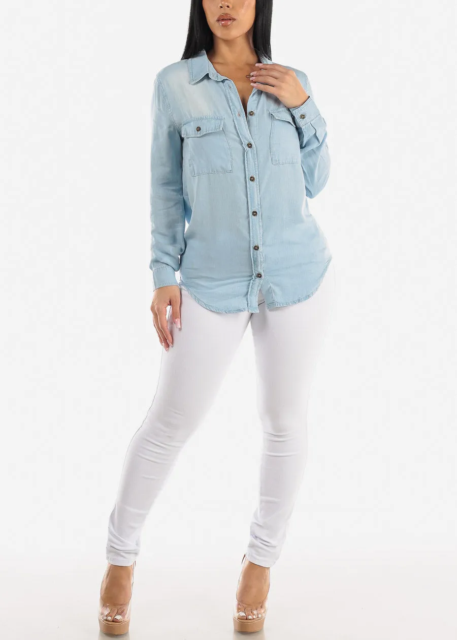 MX JEANS Mid Rise White Butt Lifting Skinny Jeans sold by Moda product image thumbnail 5