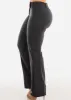 Charcoal High Waisted Stretchy Bootcut Dress Pants sold by Moda