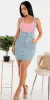 Pink Denim Skirt Set sold by Moda
