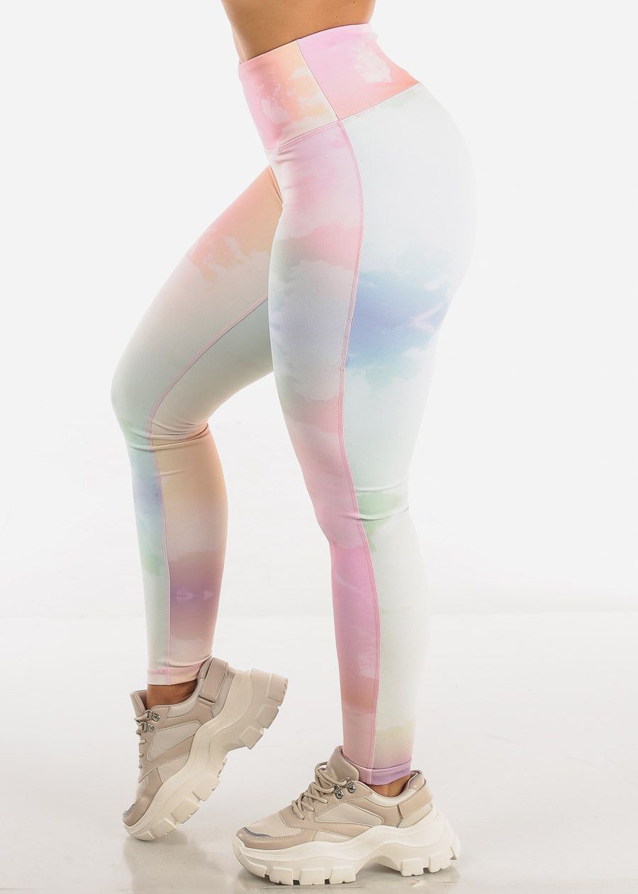 MONO B Activewear High Waisted Multicolor Leggings sold by Moda product image thumbnail 4