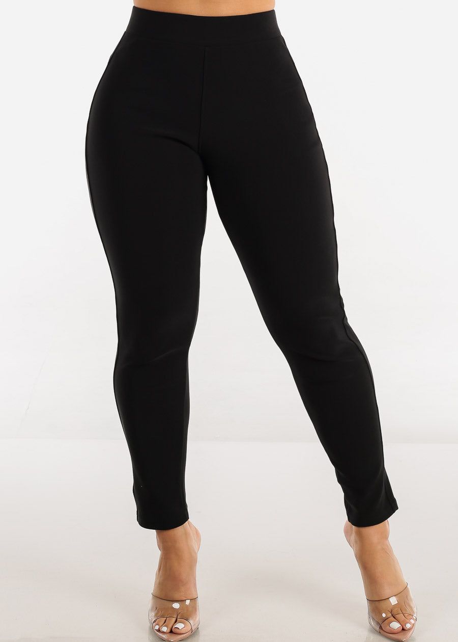 Black Butt Lifting High Waist Dressy Skinny Pants sold by Moda product image thumbnail 3