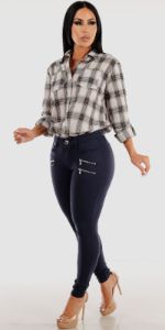 Navy Skinny Pants Combo sold by Moda