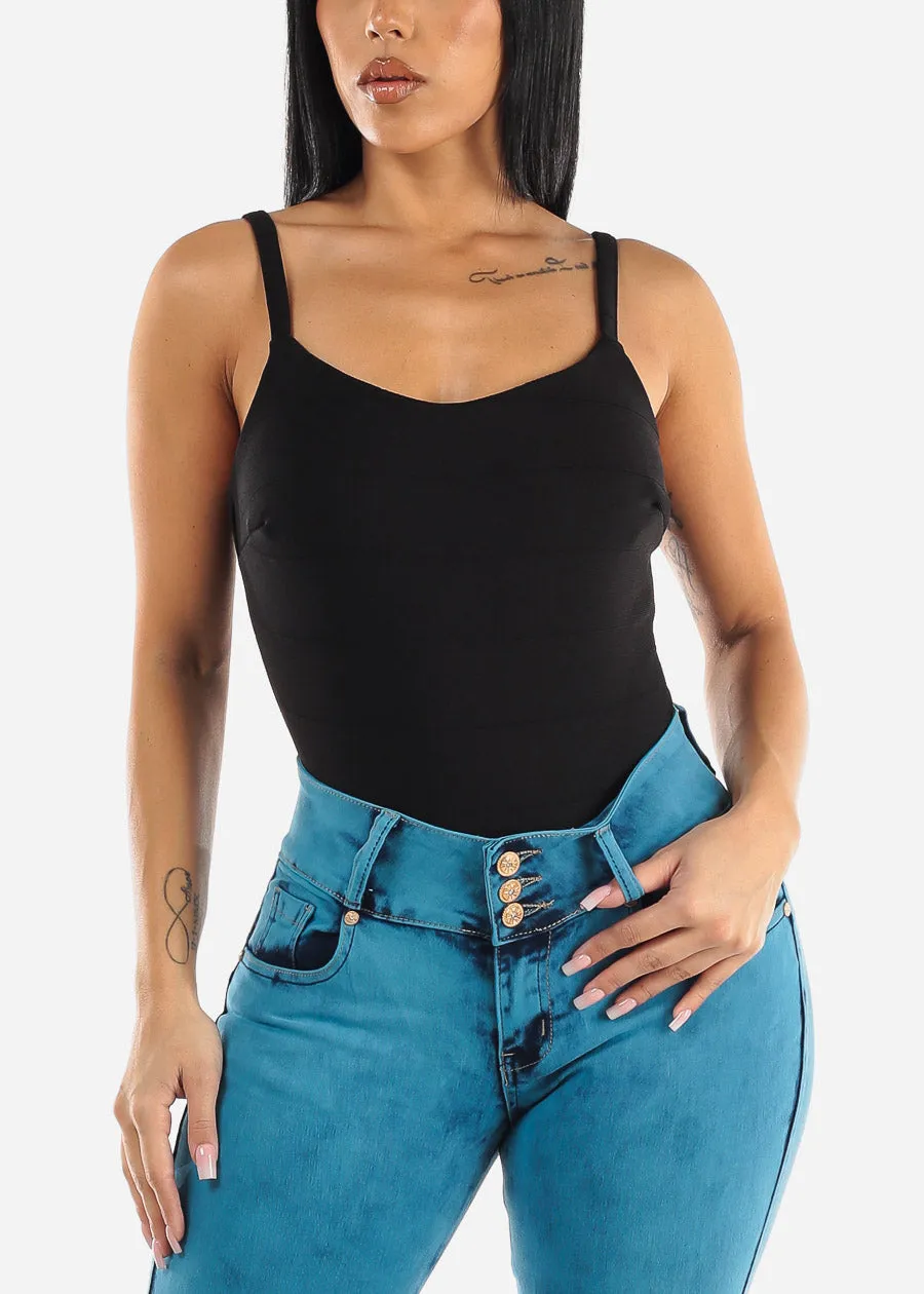 Bandage Sleeveless Black Cami Bodysuit sold by Moda product image thumbnail 5