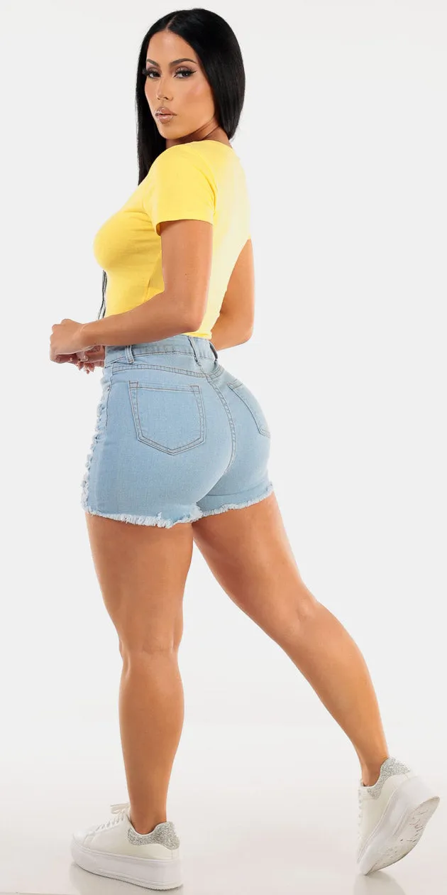 Vneck Distressed Denim Combo sold by Moda product image thumbnail 2