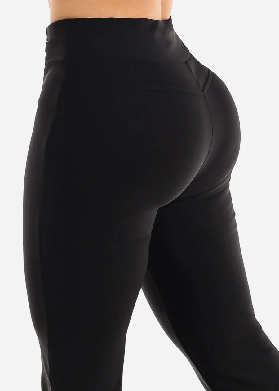 High Waist Butt Lifting Black Dressy Bootcut Pants sold by Moda product image thumbnail 5