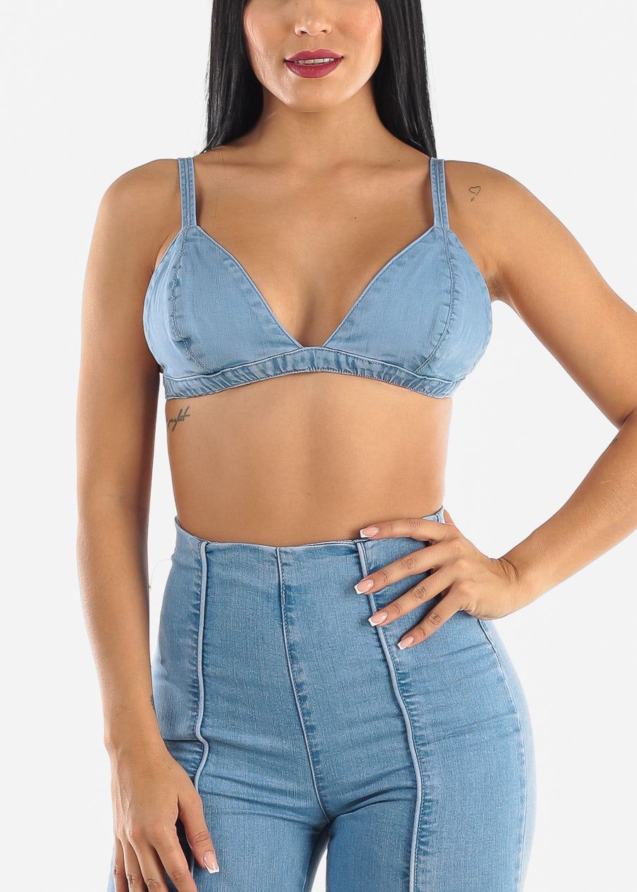 Denim Bralette sold by Moda product image thumbnail 3