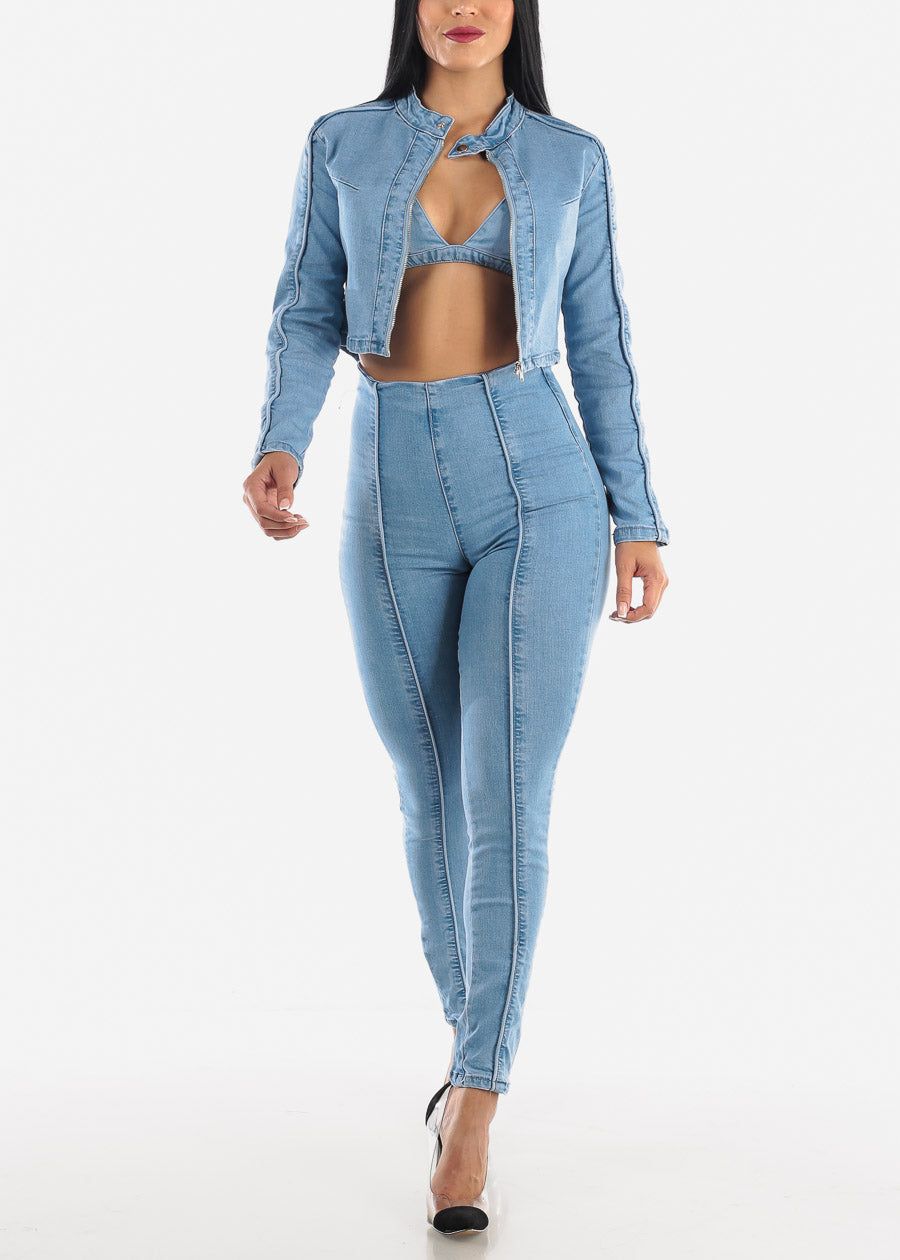 Denim Bralette sold by Moda product image thumbnail 4