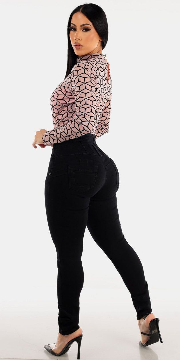 Black Denim Skinny Ensemble sold by Moda product image thumbnail 2