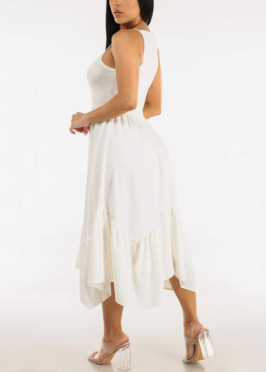 Sleeveless Smocked Ruffle Midi Dress sold by Moda product image thumbnail 4