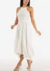 Sleeveless Smocked Ruffle Midi Dress sold by Moda