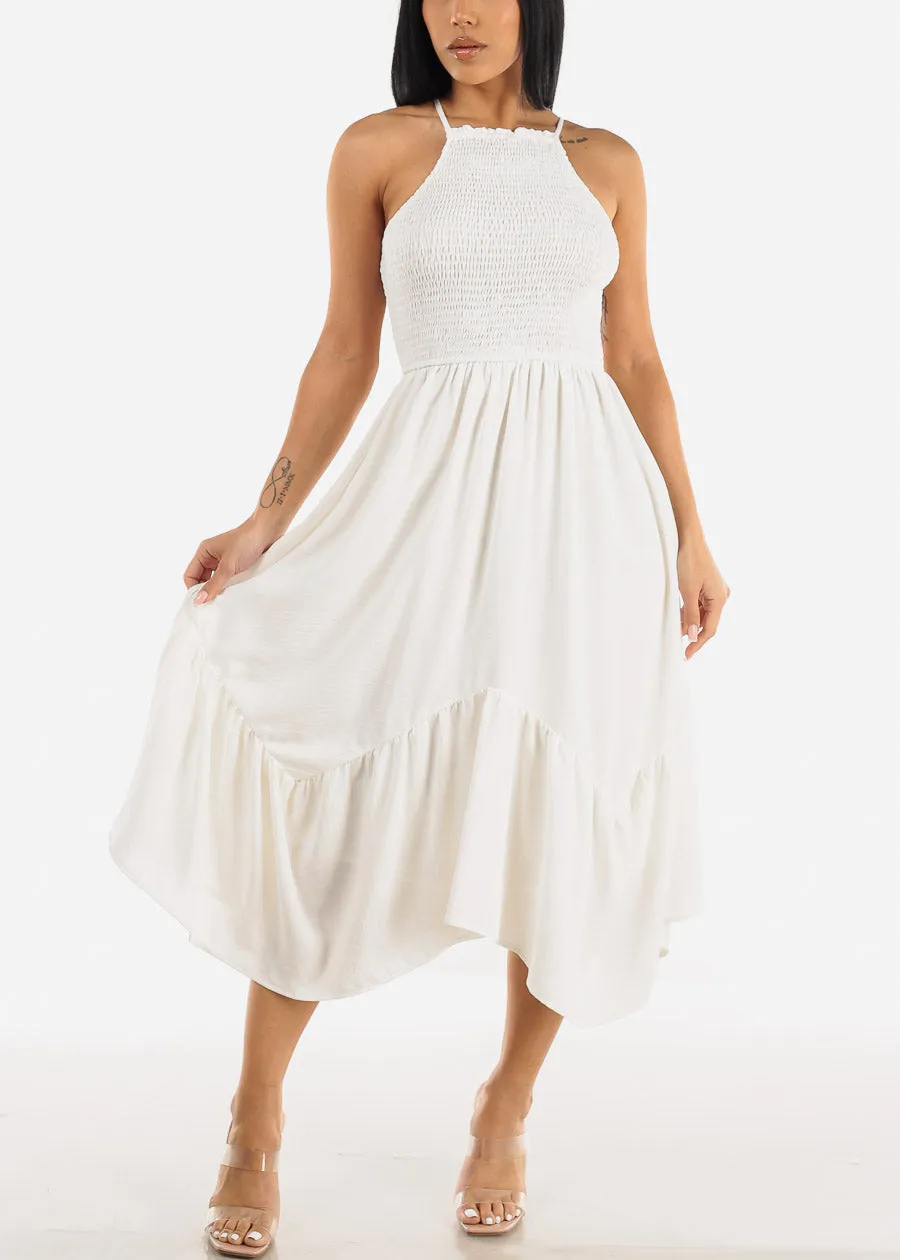 Sleeveless Smocked Ruffle Midi Dress sold by Moda product image thumbnail 5