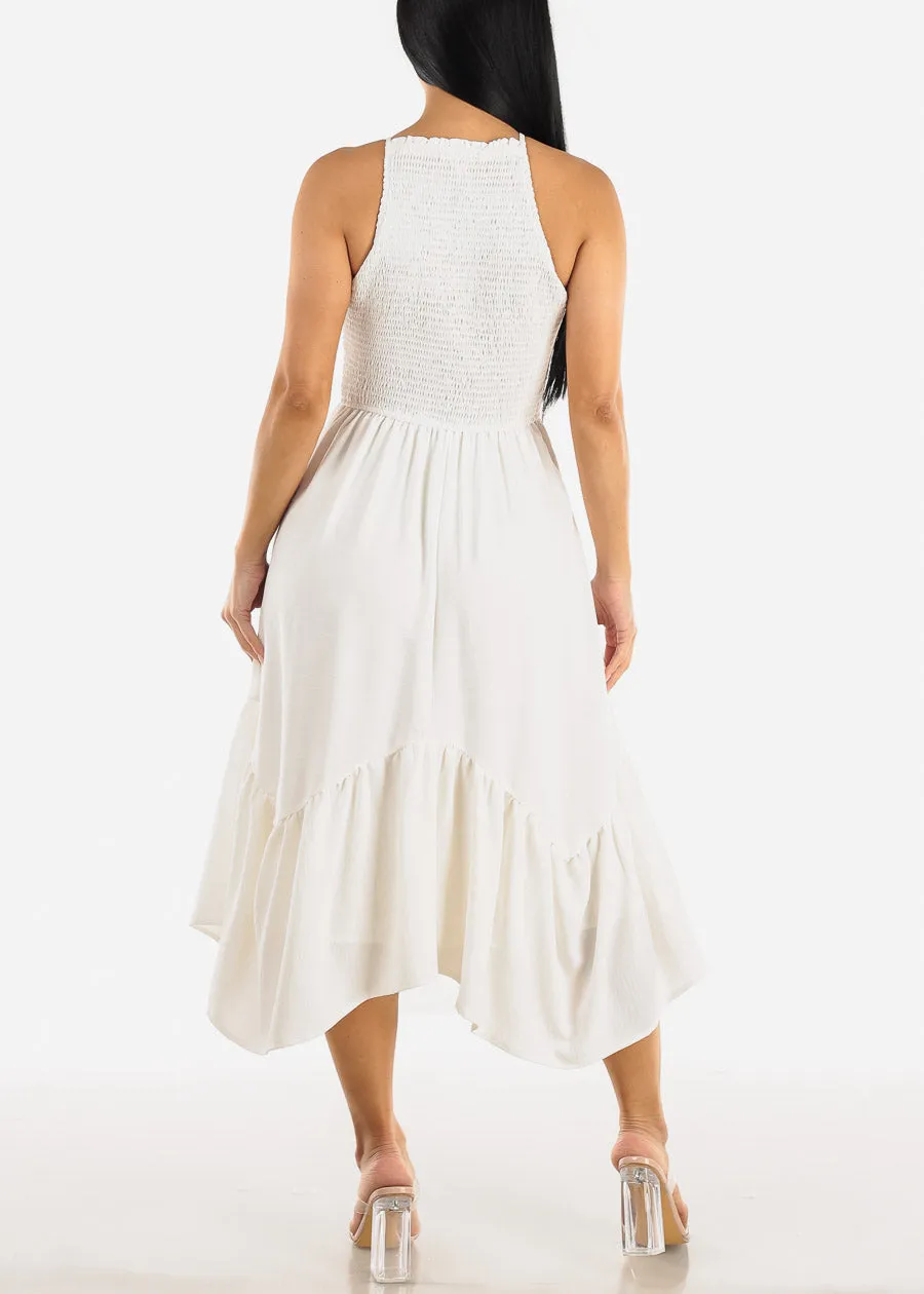 Sleeveless Smocked Ruffle Midi Dress sold by Moda product image thumbnail 3
