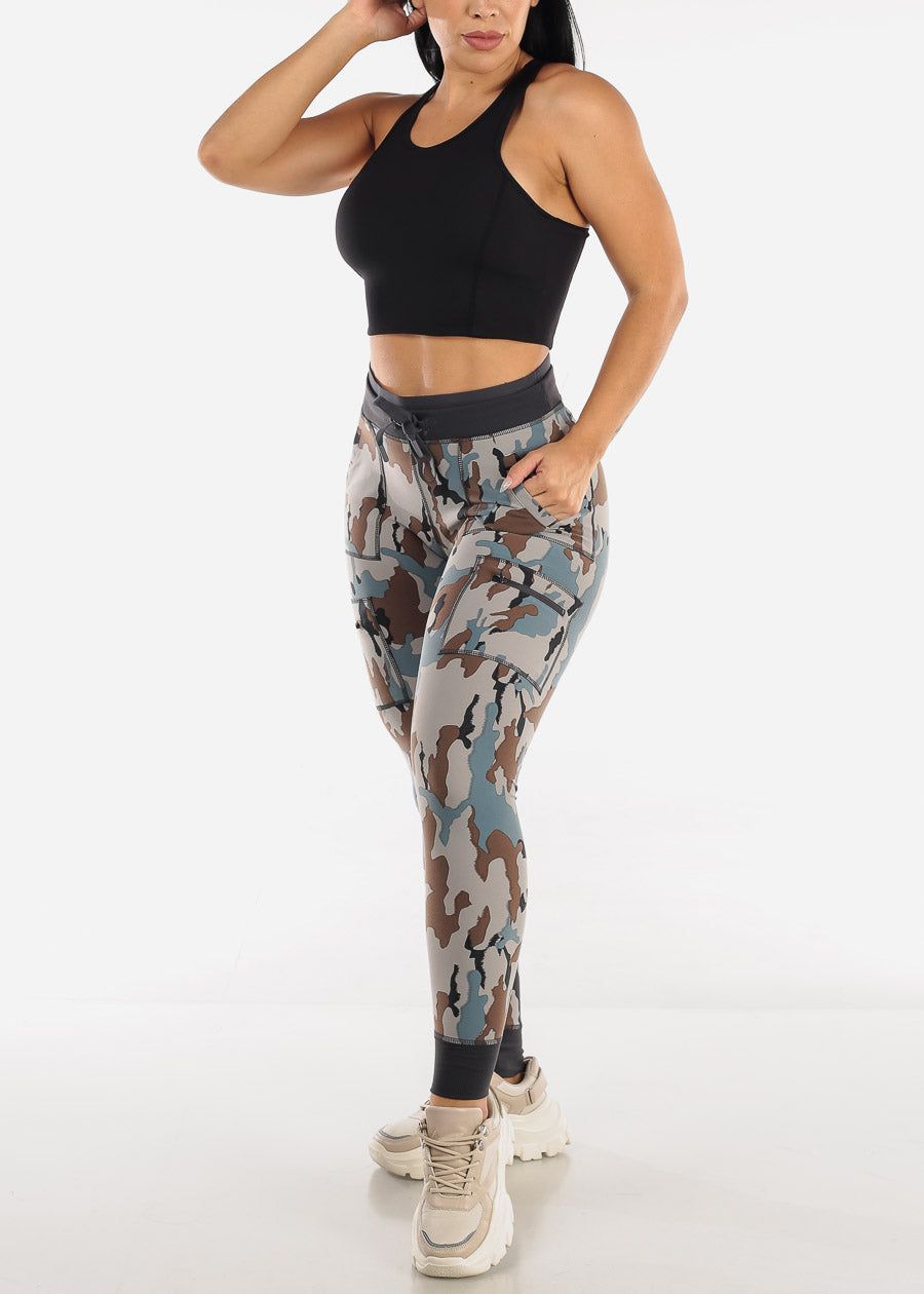 MONO B Black Ribbed Racerback Sports Bra Tank Top sold by Moda product image thumbnail 6