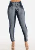 High Waisted Butt Lifting Acid Wash Skinny Jeans sold by Moda