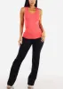 One Size Racerback Seamless Top Coral sold by Moda