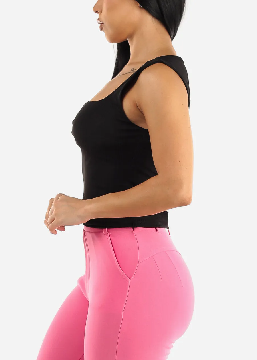 Sleeveless Double Layered Black Tank Top sold by Moda product image thumbnail 3