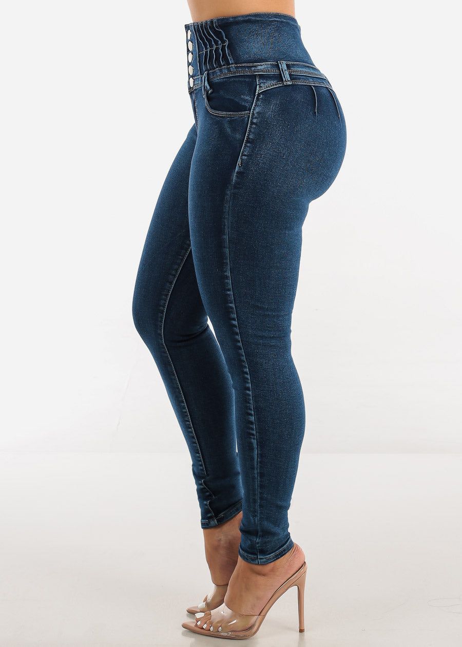 Super High Waist Butt Lift 5 Button Skinny Jeans sold by Moda product image thumbnail 4