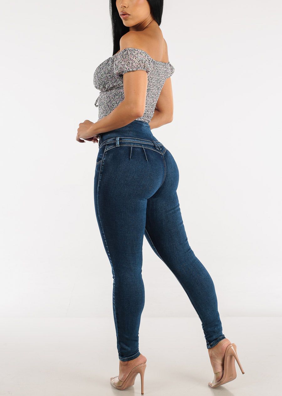 Super High Waist Butt Lift 5 Button Skinny Jeans sold by Moda product image thumbnail 6