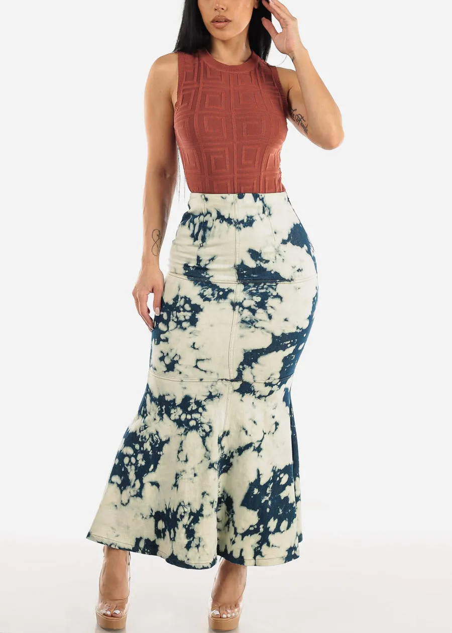 Sleeveless Crewneck Textured Bodysuit Marsala sold by Moda product image thumbnail 2