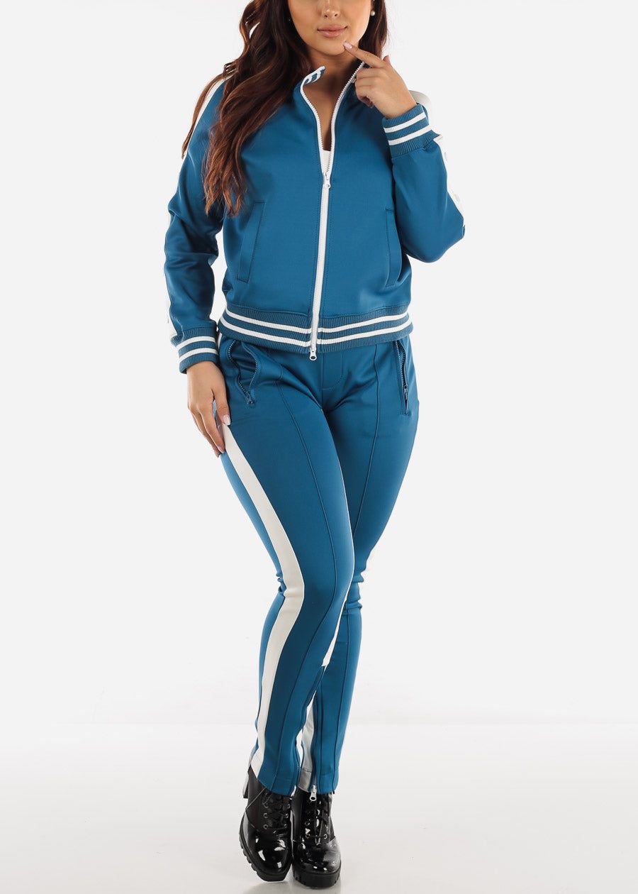 Blue and White Tracksuit (2 PCE SET) sold by Moda product image thumbnail 6