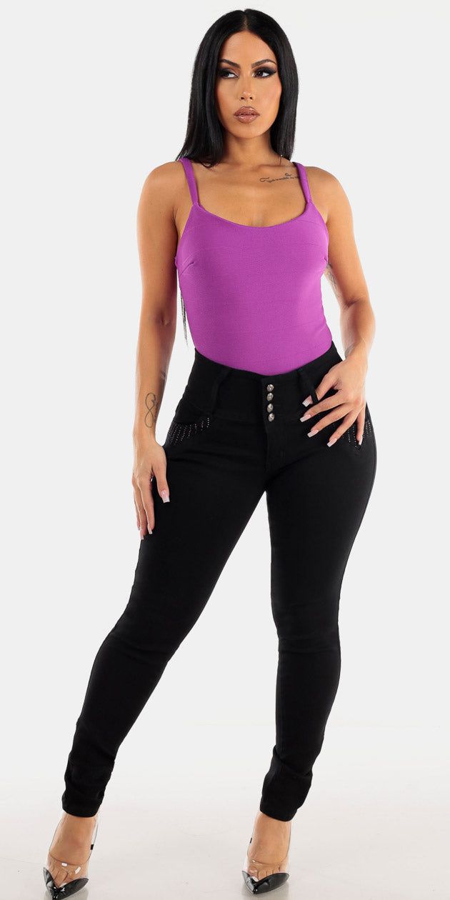 Black Butt Lift Bodysuit Set sold by Moda