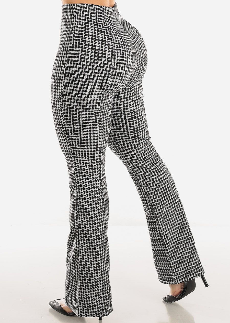 High Waisted Printed Dressy Flare Bootcut Pants sold by Moda product image thumbnail 4
