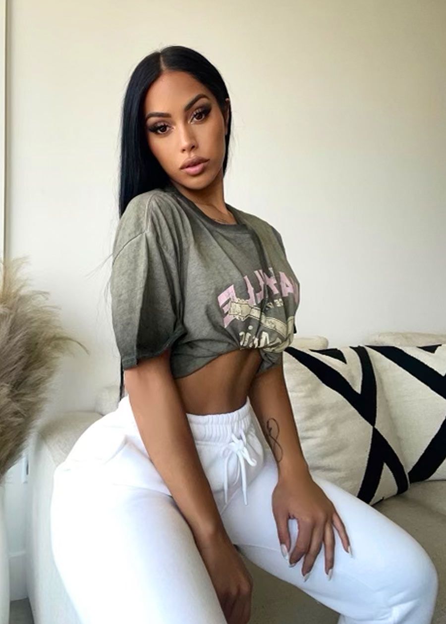 White High Waisted Oversize Sweatpants sold by Moda product image thumbnail 2