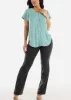 High Waisted Charcoal Bootcut Dress Pants sold by Moda