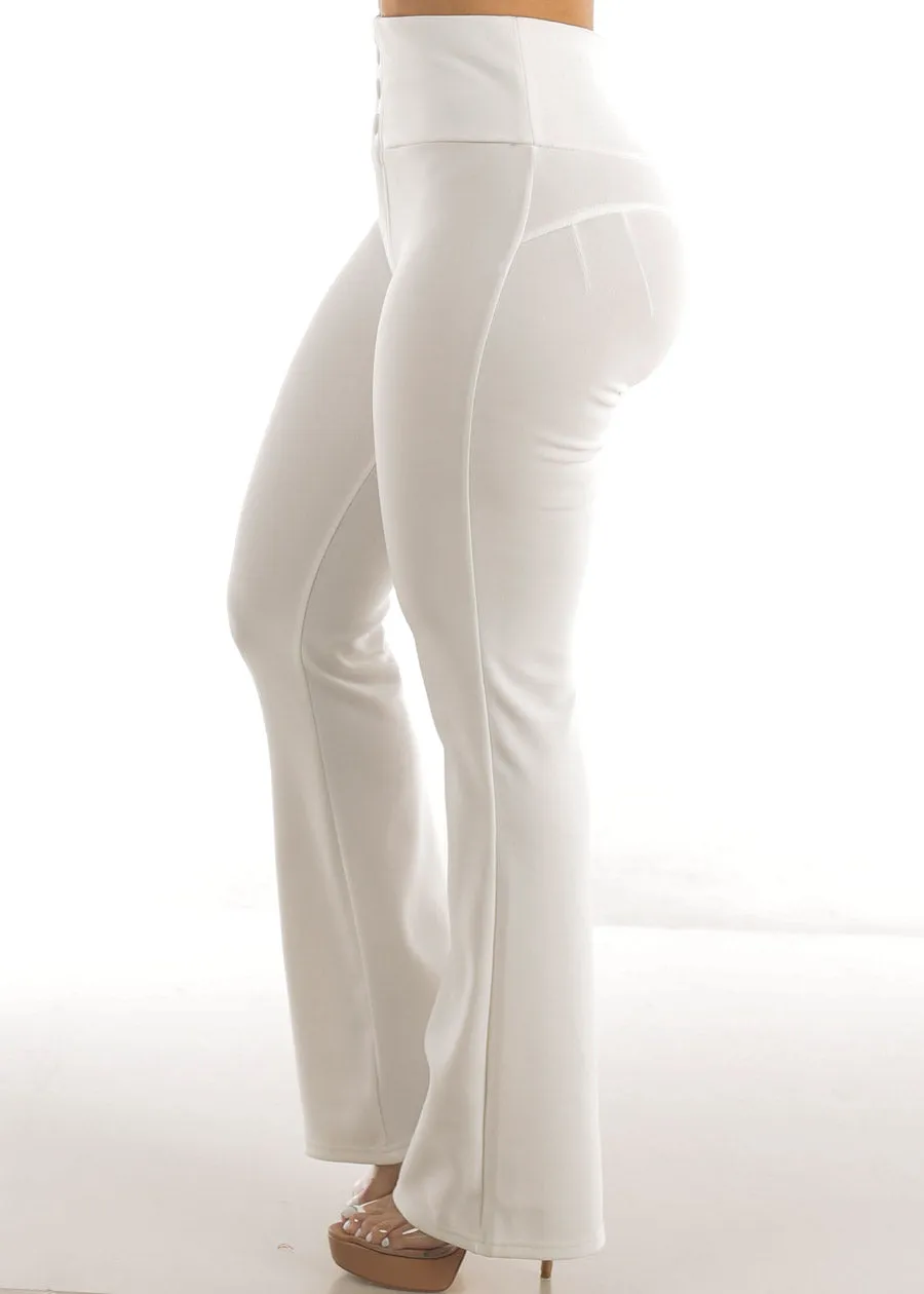White Butt Lifting Dressy Bootcut Pants sold by Moda product image thumbnail 4