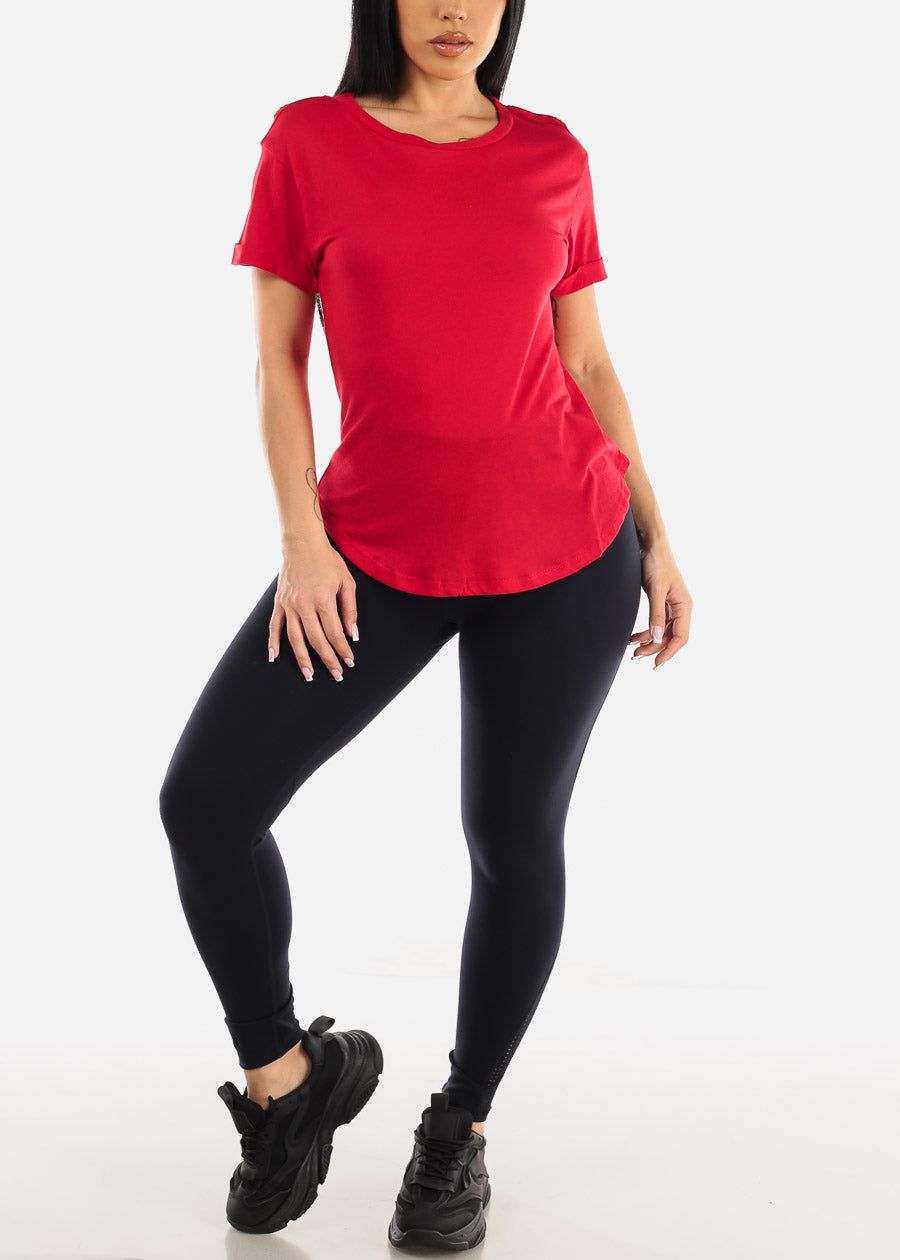 High Rise Sweetheart Butt Activewear Leggings Black sold by Moda product image thumbnail 2