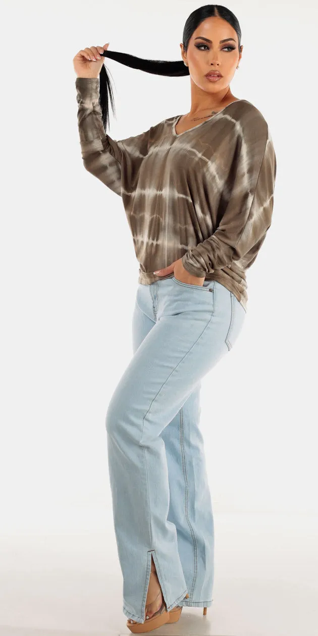 Tie Dye Straight Light Denim Combo sold by Moda