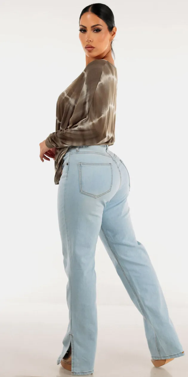 Tie Dye Straight Light Denim Combo sold by Moda product image thumbnail 2