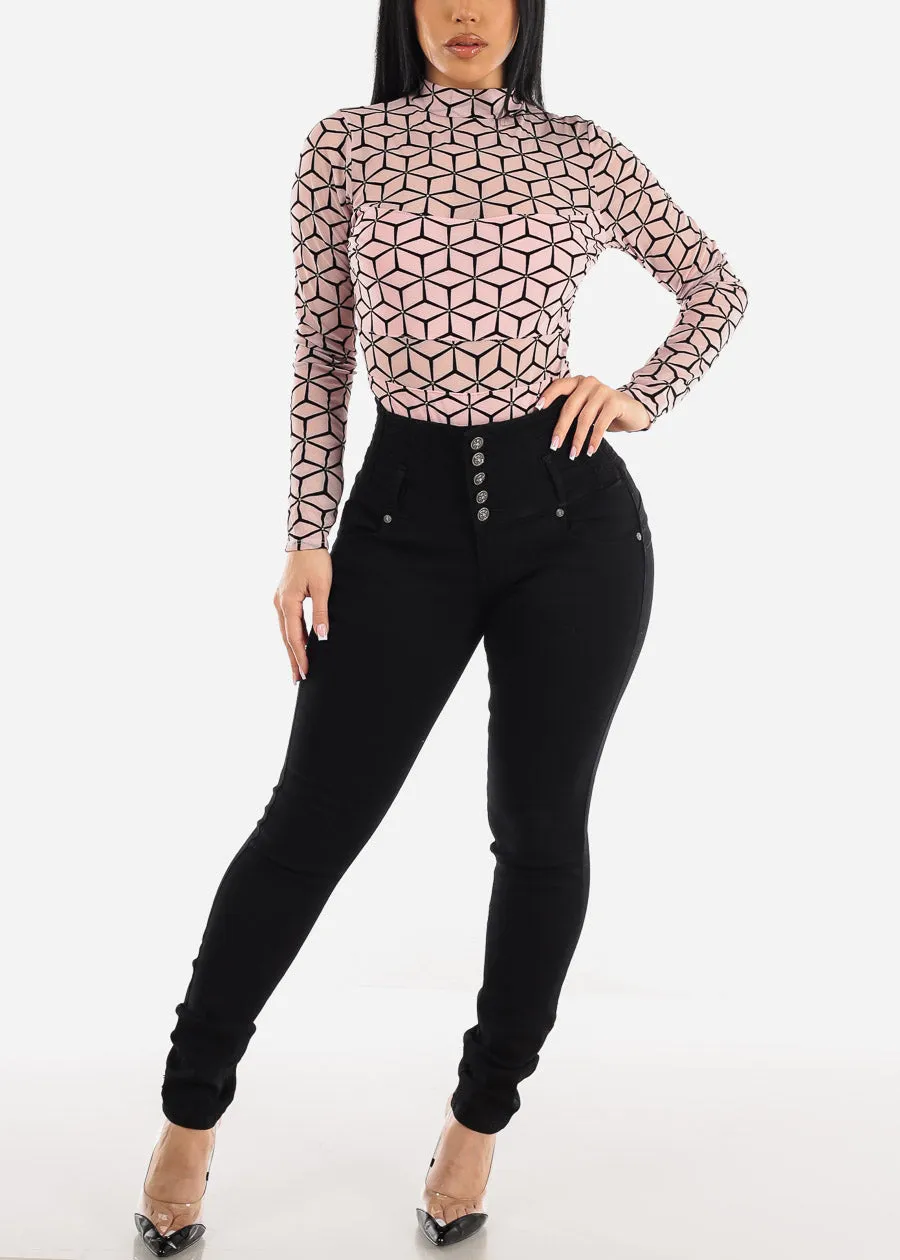 MX JEANS High Rise Sexy Black Skinny Jeans sold by Moda product image thumbnail 5