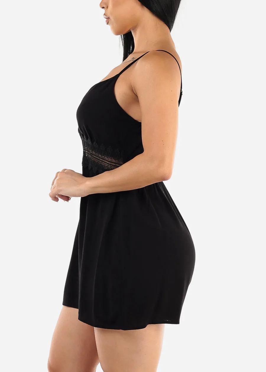 Sleeveless Surplice Black Cami Romper sold by Moda product image thumbnail 3