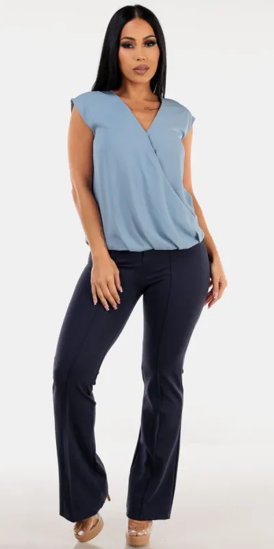 Surplice Navy Bootcut Pants Look sold by Moda