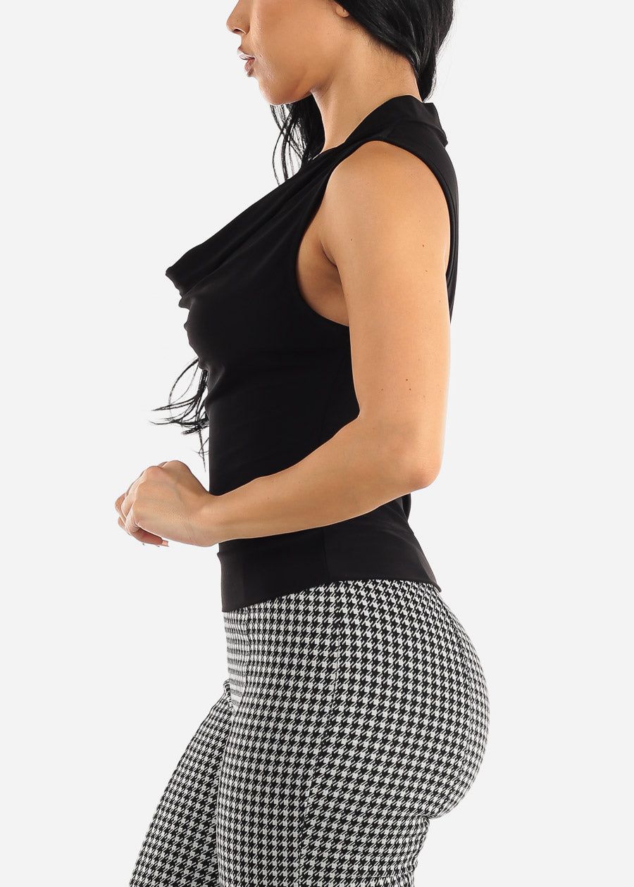 Sleeveless Cowl Neck Black Blouse sold by Moda product image thumbnail 5