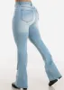 High Waist Light Blue Bootcut Jeans sold by Moda